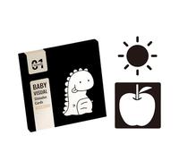 Baby Flashcards High Contrast Toy Black And White Cards Sensory Toy Newborn Babies Brains Development Flashcards Toys Black And White