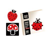 Baby Flashcards High Contrast Toy Black And White Cards Sensory Toy Newborn Babies Brains Development High Contrast Flashcards Sensory Black And White Infant Gift