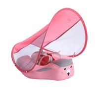 Baby Float, Toddler Swimming Pool Floats, No Flipping Floatie with Removable Sun Protection Canopy for Summer Vacation Travel Lake Outdoor Bathtub, for 3-24 Months Babies