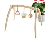 Baby Floor Play Gym,Wooden Foldable Educational Toys - Frame Activity Center Kids Gym Bar,for Toddler Boys Girls Birthday Bedroom Indoor Outdoor Daily Nursery Living Room Home Travel