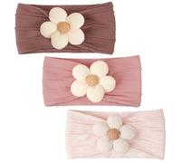 Baby Flower Headband, Baby Girls Nylon Headbands Super Stretchy Soft Headbands Baby Girl Accessories for Newborn Infant Toddler and Kids
