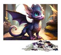 Baby Flying Dragon Puzzles for 1000 Piece cardboard Puzzles Challenging DIY Brain Teaser, Perfect Family Game Or Decorative Gift 26X38CM/10.23x14.96inch