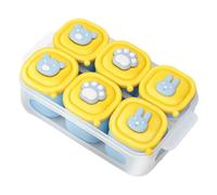 Baby Food Freezer Molds | 6 Cavity Silicone Baby Food Storage Mold | Anti-Slip Textures Breastmilk Organizer Container for Businesses Rental Hotel Restaurant