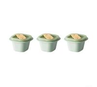 Baby Food Freezer Tray 3-Pack with Lids Handle(Green)