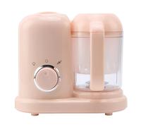Baby Food Maker - 4 in 1 Baby Steamer and Blender Multifunctional Food Processor Chopper Auto Cooking & Grinding Puree Maker for Healthy Meals BPA-Free (Pink)