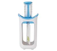 Baby Food Maker Puree Squeezer Portable Baby Food Container Infantino Squeeze Station Silicone Manual Baby FPuree Squeezerood Processor for Homemade Semi Solid Food(Bule)