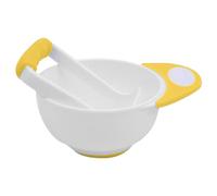 Baby Food Mash Bowl Baby Food Masher Bowl Set with Non Slip Long Bowl Handle and Grinding Rod Baby Bowls Baby Feeder Safety Material for Toddler, Fruit Vegetable Puree