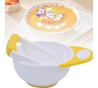 Baby Food Mash Bowl Set - PP Handmade Fruit Vegetable Grinding Bowl With Non-Slip Long Handle and Grinding Rod