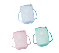 Baby Food Squeeze Bag Holder Prevents Messy Feeding with Lovely Bear Design for Infants Travelling Spill Proof Yogurt Feeder
