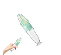 Baby Foods Feeder | Silicone Squeeze Baby Feeder | duall Scales Baby Feeding Bottle with Suction Cups | newbornn Feeder with Suction Spoon | Transparent Baby Fruit Feeder for newbornn Kids Boys Girls