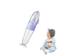 Baby Foods Feeder | Silicone Squeeze Baby Feeder | duall Scales Baby Feeding Bottle with Suction Cups | newbornn Feeder with Suction Spoon | Transparent Baby Fruit Feeder for newbornn Kids Boys Girls