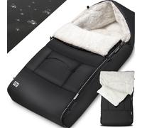 MONZANA® Baby Footmuff Cosytoes | Universal Pushchair Stroller Buggy Pram Car Seat | Converts to Changing Mat | Winter Warmth | Outdoor Water-Resistant | Windproof | Anthracite Grey