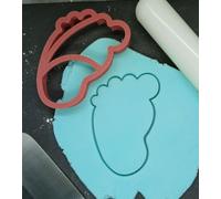 Baby Footprint Cookie Cutter 3D Printed Biscuit Stamp Fondant Icing Baby Shower