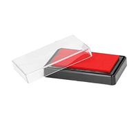 Baby Footprint Ink Pad, High Strength Baby Footprint Ink Pad Safe Reusable Meaningful Easy Cleaning Print Pad with Paper for Babies and Pets (Red Ink)