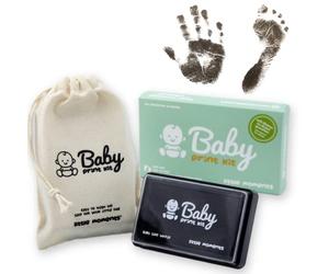 Baby Footprint Kit & Handprint Kit - Baby Safe Black Ink Pad - Capture Your Baby's Cute Hands and feet with Our Baby Hand and Footprint kit with Lifetime inkpad Guarantee