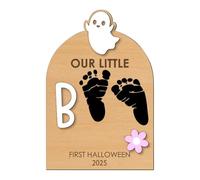 Baby Footprint Making Kit - First Halloween - Pad Crafts Memories for Family Parents Holiday Decoration