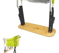 Baby Footrest,40x9.7cm/15.75x3.8in Bamboo Fast Table Chair Adjustable Baby Footrest, The footrest is Compatible with Most Fast Food Dining Chairs, Clip-on Dining Chairs and Hook-on Dining Chairs