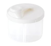 Baby Formula Container Milk Powder Dispenser with Snap- Lid for Travel Outdoor, Formula Powder Pot 4 Compartment Rotatable Milk Powder Container Portable Milk Powder Storage Nut Snacks Box