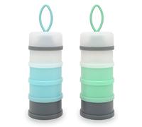 Baby Formula Dispenser, Formula Container, Portable Milk Powder Dispenser Container, Baby Feeding Travel Storage Container, Non-Spill Stackable Baby Snack Storage Container, BPA Free, 2 Packs