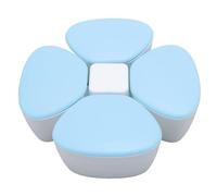 Baby Formula Dispenser Portable 4 180ml Compartments Milk Powder Dispenser Container Non Spill Strong Seal Milk Powder Snack Container (Blue)