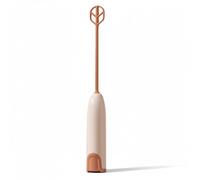 Baby Formula Mixer, Handheld Electric Mixer for Quick-Dissolve Formula & Drinks, Food-Safe PP with 2 Detachable Stirrers, Brown