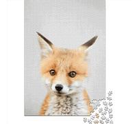 Baby Fox Colorful Wooden Jigsaw Puzzles for Adults 1000 Piece Puzzles Rectangular Puzzle And Home Decor And Family Game 1000pcs (75x50cm)