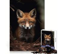Baby Fox Looks Out Jigsaw 1000 Pieces for Teenagers Reasoning Skill Calm Downtime Sharp Cut Birthday Gift (38x26cm)