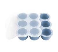 Baby Freezer Bays - Weaning Freezer Tray | Silicone Freezer Molds | 9 Grid Storage Cube Containers With Lids For Refrigerator Purees P