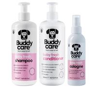 Baby Fresh Dog Bundle by Buddycare | Includes 500ml Dog Shampoo, 500ml Dog Conditioner & 200ml Dog Cologne | Baby Fresh Scented