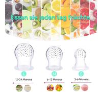 Baby Fruit Feeder Pacifier Silicone Teething Toy 2.5 oz