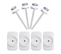 Baby Gate Extender Extension, 4 Pack Baby and Pet Babys Gate Replacement Parts, M8 (8mm) Replacement Bolt Part for Babys and Pet Pressure Mounted Safety-Gates, Extra Long Tension Gates Extender