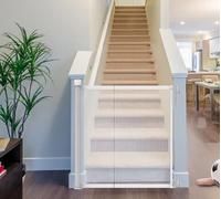 Baby Gate, Extra Wide Retractable Dog Gates Indoor Stair Gates for Baby Pet Gates for Dogs Baby Gates for Dogs Extendable Dog Fence pressure Fit Stair Gate Safety Gates(White-130cm)