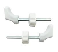Baby Gate Guru Quarter Round Spindle Rod Adapter 2 Pack for Pressure Mounted Baby and Pet Safety Gates (8mm, White)