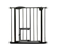 Baby Gate Pet Barrier Stair gate with Cat Flap Guard Door, Easy Installation 75x82cm, Zanbeel
