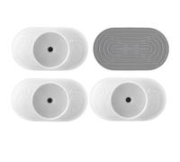 Baby Gate Wall Protector 4 Pack, Pressure Mounted Wall Guard for Stair & Dog Gates, No Screw Needed, Pet Safety Gate Wall Protection