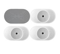 Baby Gate Wall Protector 4 Pack, Protect Walls & Doorways for Pet & Dog Gates, Pressure Mounted on Stair Gate, No Screw Need