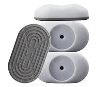 Baby Gate Wall Protector,4 Packs Stair Gate Extension Wall Saver,Black Safety Wall Guard Protector Pads for Pressure Mounted Gate, Door, Babies & Pets Safety.