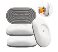 Baby Gate Wall Protector Set,4 Packs Stair Gate Extension Wall Saver,White Safety Wall Guard Protector Pads for Pressure Mounted Gate, Door, Babies & Pets Safety(White)