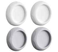 Baby Gate Wall Protectors, 4 Pack Silicone Wall Cups for Baby Gates, Pressure Mount Gate Parts with Non-Slip Design for Secure Installation, White and GreyBaby CupsGate Protector