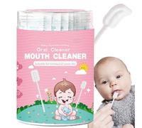 Baby Gauze Tongue Cleaner | Gauze Gum Cleaner Stick | Portable Tongue Gauze Gum Cleaner, Flexible Toothbrush Tongue Cleaner for Baby's Tongue, Mouth and Tooth Care