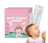 Baby Gauze Tongue Cleaner, Skim Gauze Gum Cleaner Stick | Portable Tongue Gauze Gum Cleaner, Flexible Toothbrush Tongue Cleaner for Baby's Tongue, Mouth and Tooth Care