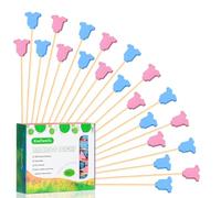 Baby Gender Reveal Cocktail Picks Boy or Girl Theme Decor Long Toothpicks Fruit Sticks Skewers for Appetizer Charcuterie Food Sandwich, Baby Shower Decorations Themed Party Supplies