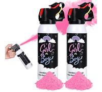 Baby Gender Reveal Fire Extinguisher; Colorful Smoke Powder Spray; 100% Safe and Eco-Friendly Gender Reveal Party Idea (pink)