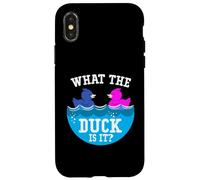 Baby Gender Reveal Party What Duck Is It Newborn Baby Reveal Case for iPhone X/XS