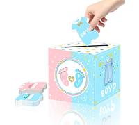 Baby Gender Reveal Voting Box with 50 Ballot Cards Gender Reveal Voting Game He Or She Gender Reveal Party Supplies