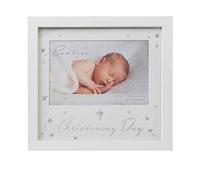 Baby Gift Christening Photo Frame With Cross and Stars