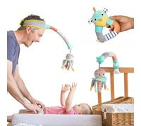 Baby Gift Set by Dingle Dangle Baby - 3-in-1 Baby Mobile for Cot, Pushchair or Car Seat, Sensory Baby Rattle & Nappy Changing Helper - Baby Shower Gifts - Baby Essentials for Newborn