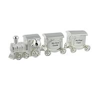Baby Bites Baby Gift WBM-GFT14 Harts Train with 2 Carriages Tooth and Curling Box Silver Plated 200g