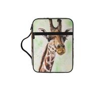 Baby Giraffe Bible Cover Case Waterproof Bible Bag with Handle Organizer Storage Book Cover for Bible Study