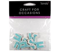 Baby Giraffe Blue Self Adhesive Card Toppers Craft Embellishment